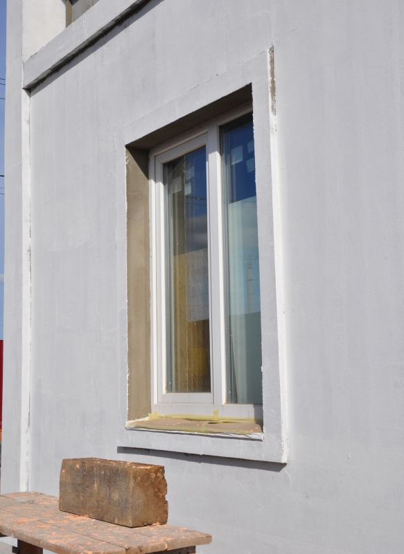 Artificial Stucco Installation detail